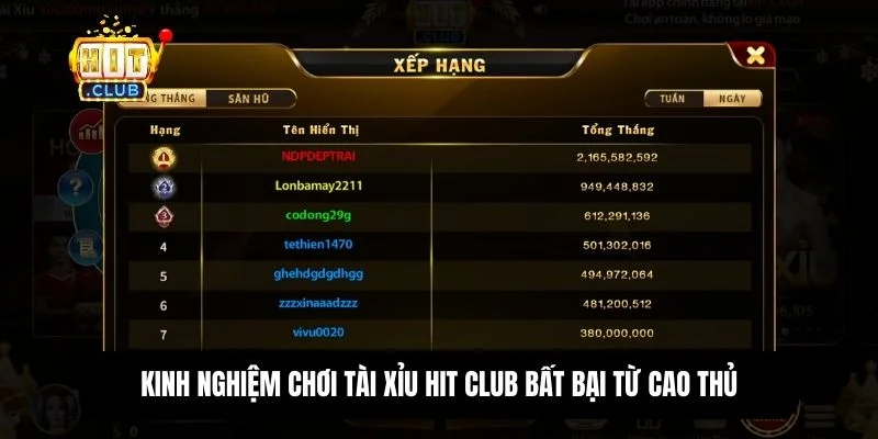 Tài xỉu Hit Club